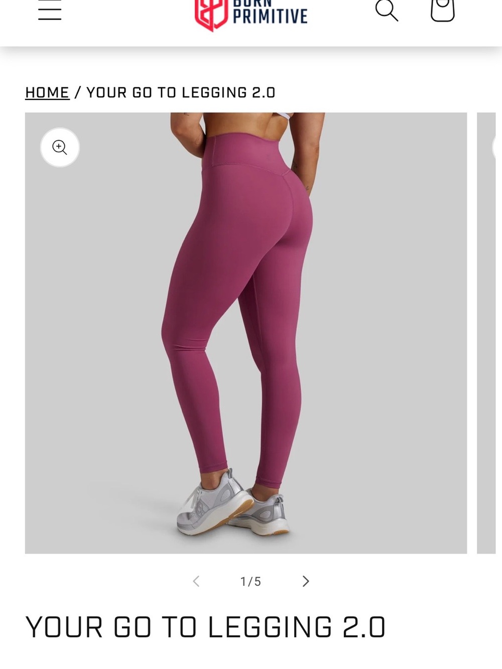 Born Primitive women’s go to Leggings in Plum